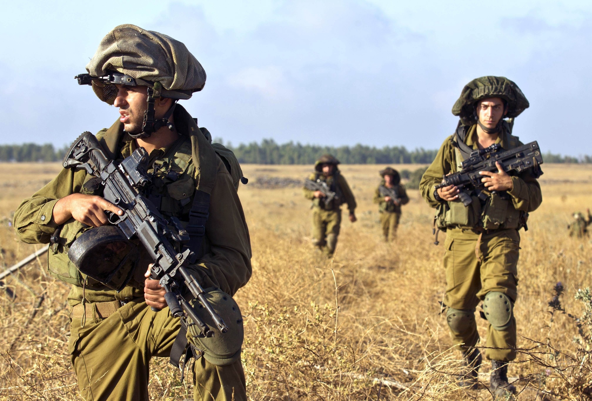 Israeli soldiers from the Golani Brigade. The Israeli army on Wednesday re-opened the two crossings into the Gaza Strip. Photo: AFP  