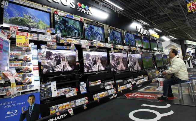 Sharp has suffered heavy losses due to excess capacity and weak demand for its TV screens. Photo: Reuters