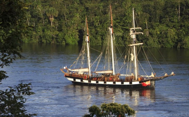 File photo of a schooner. Photo: AFP