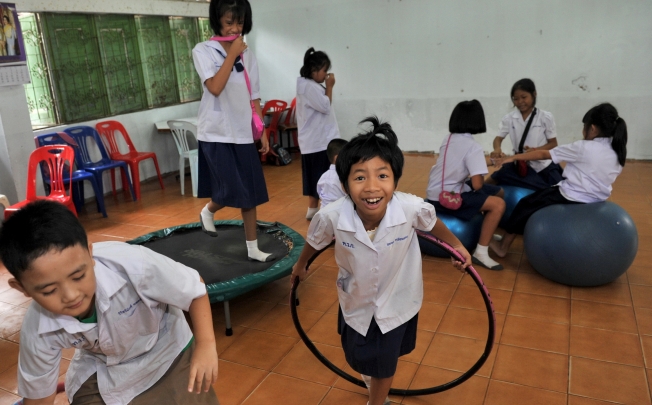 Children attend a training class at Watklang municipal school in Khon Kaen, Thailand's northern province. Photo: Xinhua