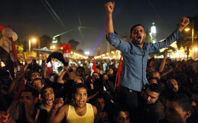 Egyptian protesters in Cairo. Photo: AFP