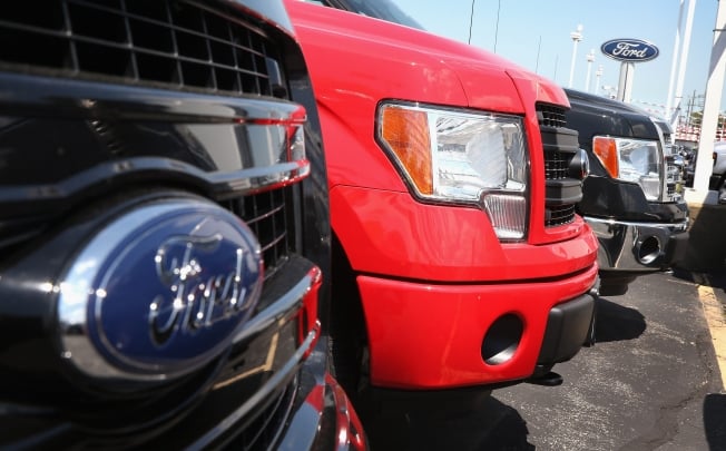 Ford had its best sales in June since 2006, with sales of its best-selling F-150 pickup jumping 24 per cent. Photo: AFP