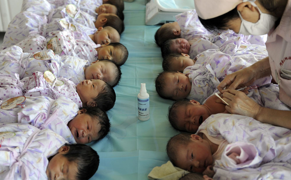 Experts say fertility rates have dropped in many parts of the world, including China. Photo: Reuters