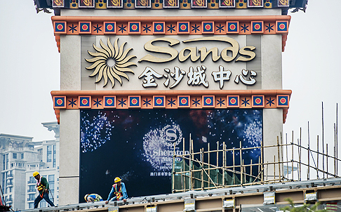Revenue rose 40 per cent at Sands China, the company’s Macau division, while profit more than tripled. Photo: AFP