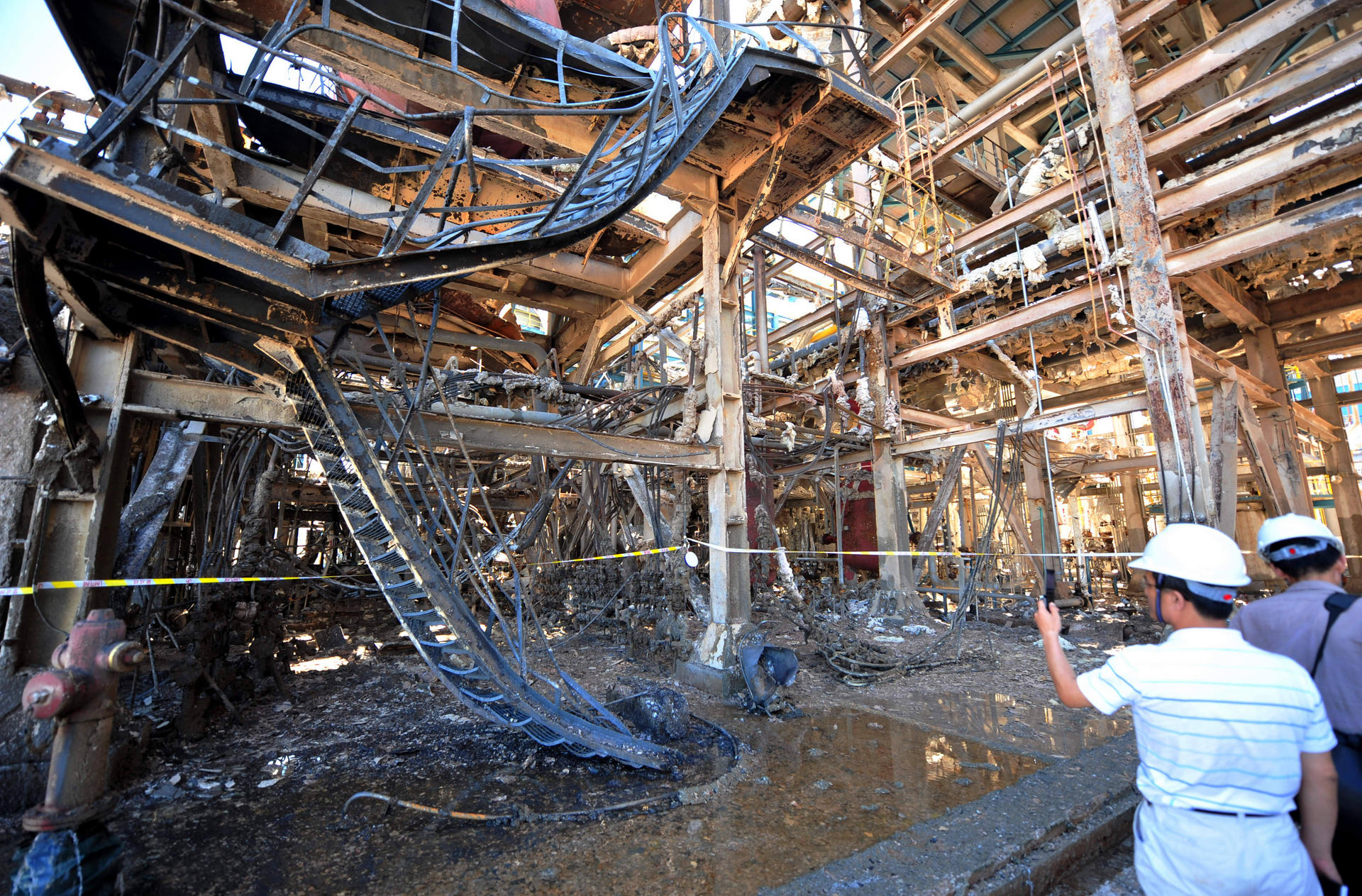 The fire was put out quickly, but wreaked havoc inside. Photo: SCMP