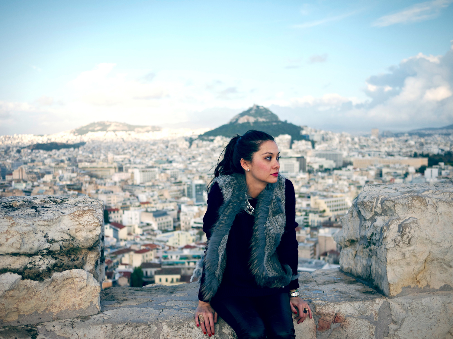 Sasha Dennig in Athens, Greece.