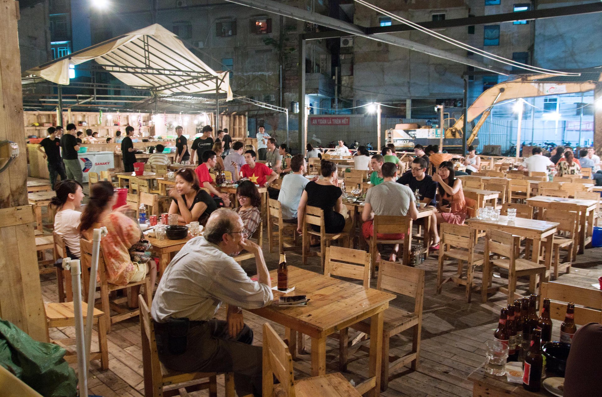 Nightlife in Ho Chi Minh City.