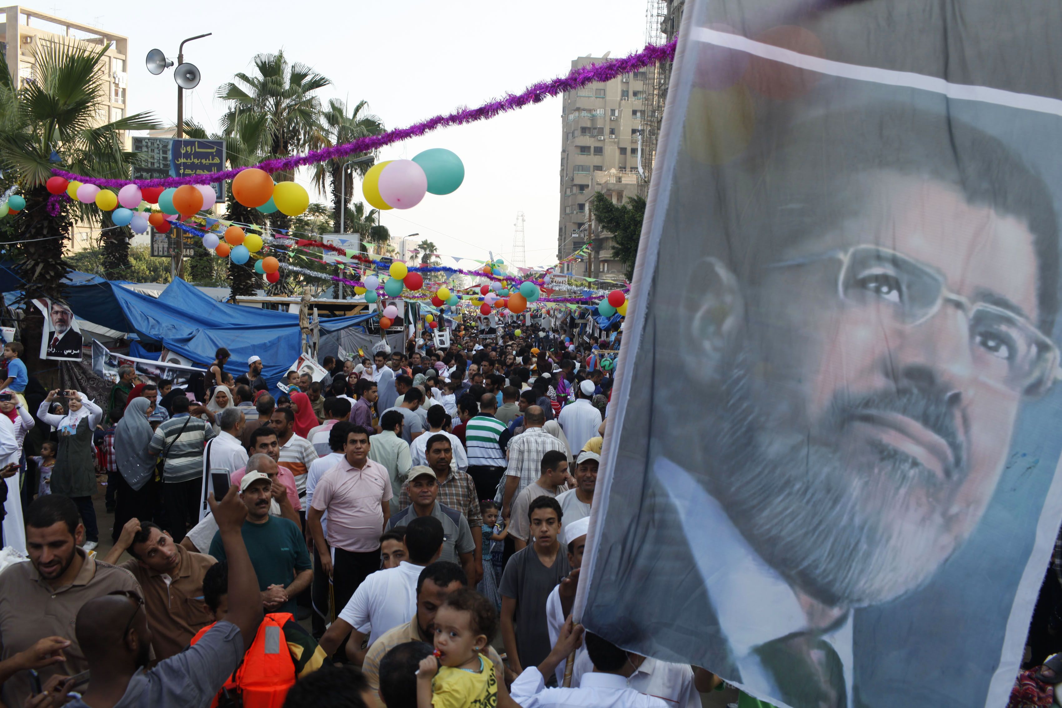 Members of the Muslim Brotherhood and supporters of deposed Egyptian President Mursi. Photo: Reuters