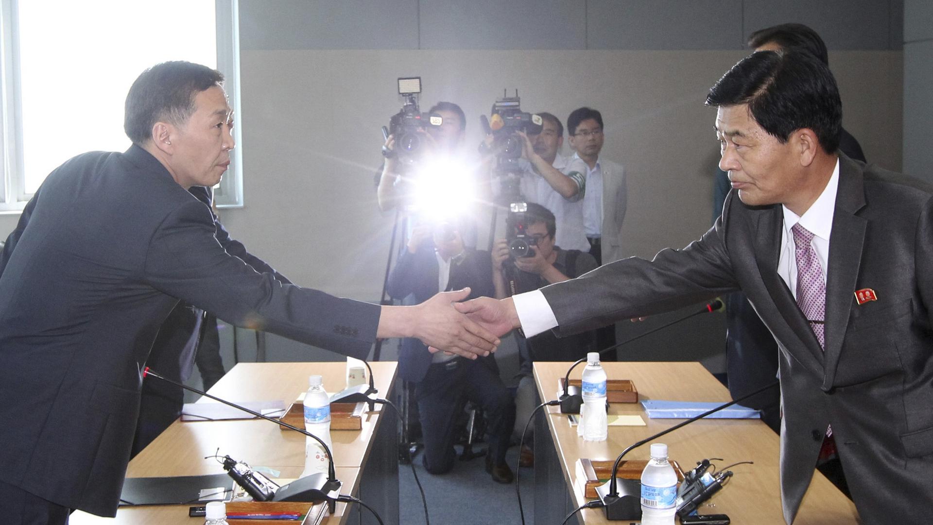 Negotiators reach agreement over Kaesong yesterday. Photo: Reuters