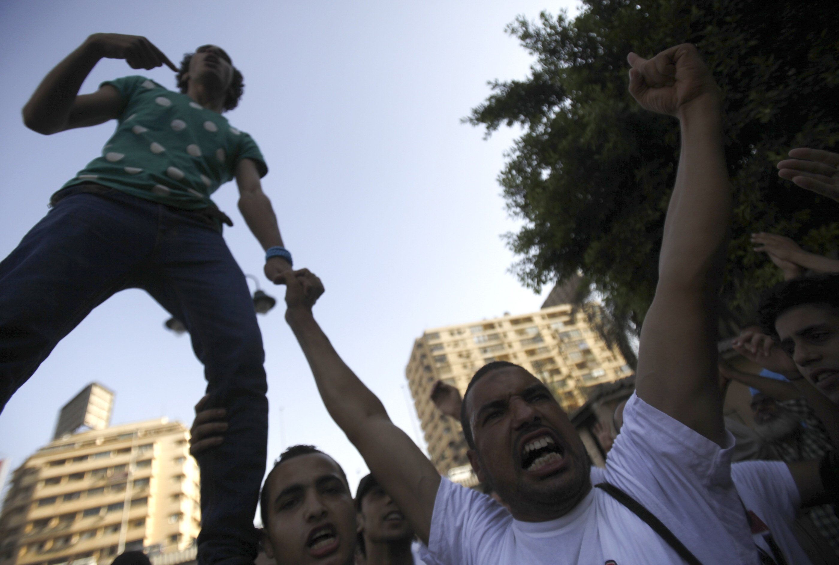 Supporters of the Muslim Brotherhood and Mohammed Mursi protest. Photo: Reuters