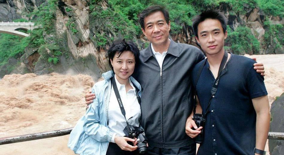Bo Xilai with his wife and their son Bo Guagua in a holiday photograph when times were a lot better for the family. Photo: SCMP