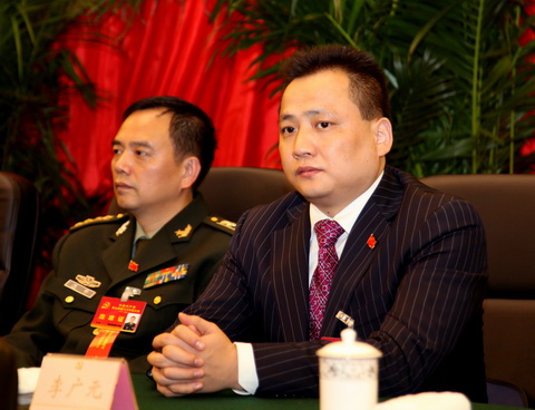 Li Guangyuan, chairman of Sichuan Star Cable Corp., seen at a Leshan party meeting last year. Photo: SCMP Pictures