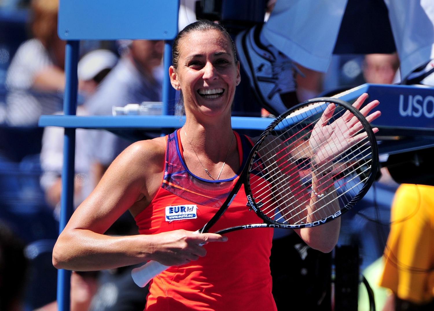 Flavia Pennetta of Italy. Photo: AFP