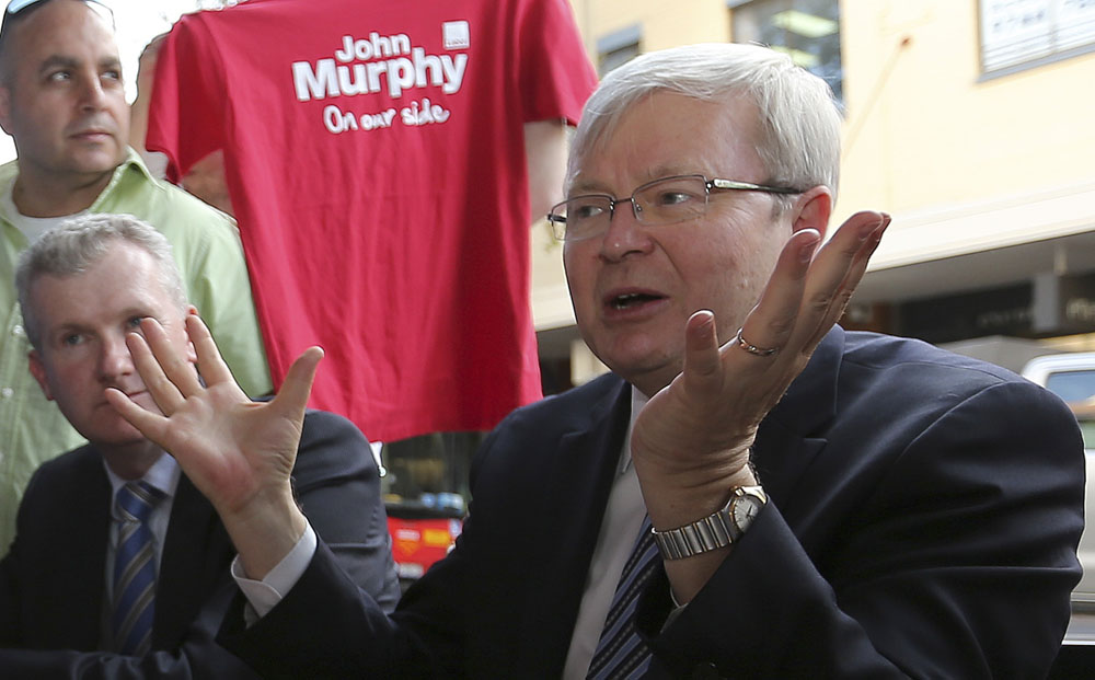 Australian Prime Minister Kevin Rudd. Photo: AP