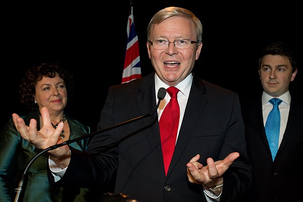 Former Australian Prime Minister Kevin Rudd is being urged to step down. Photo: Xinhua