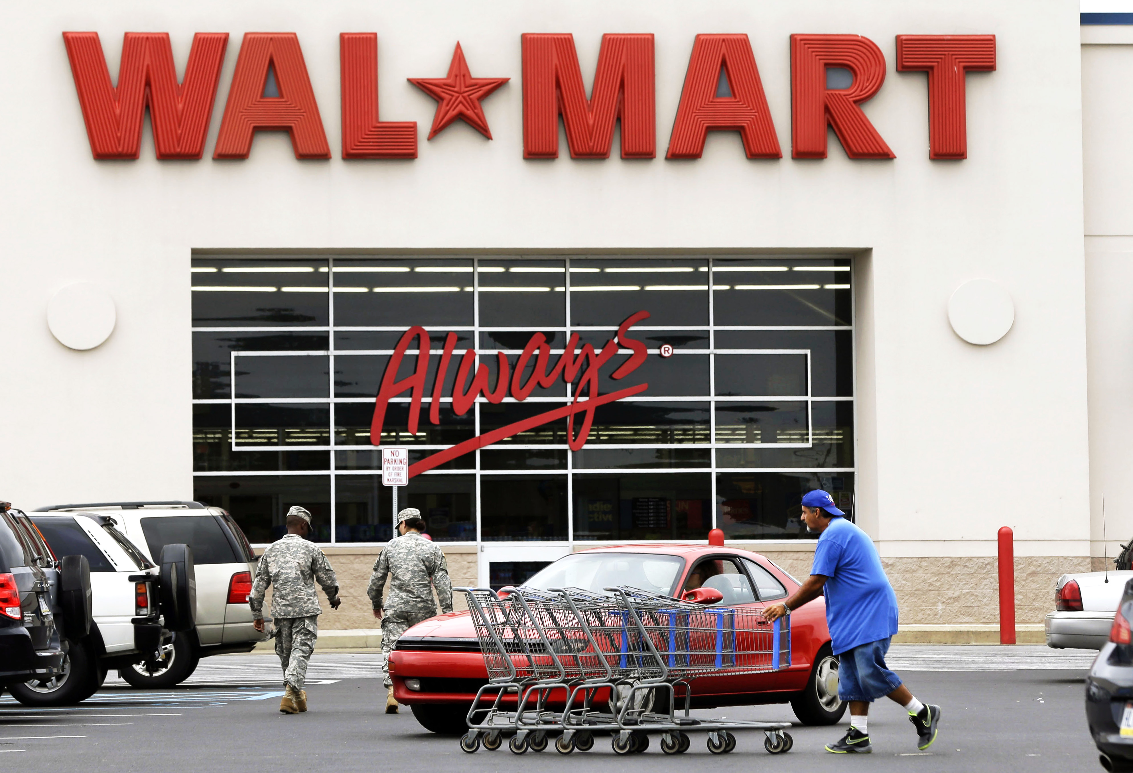 Bill Simon, the chief executive of Walmart US said in August that inventory in his division jumped 6.9 per cent that quarter. Photo: AP