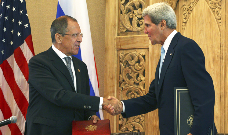 US Secretary of State John Kerry and Russian Foreign Minister Sergei Lavrov. Photo: AP
