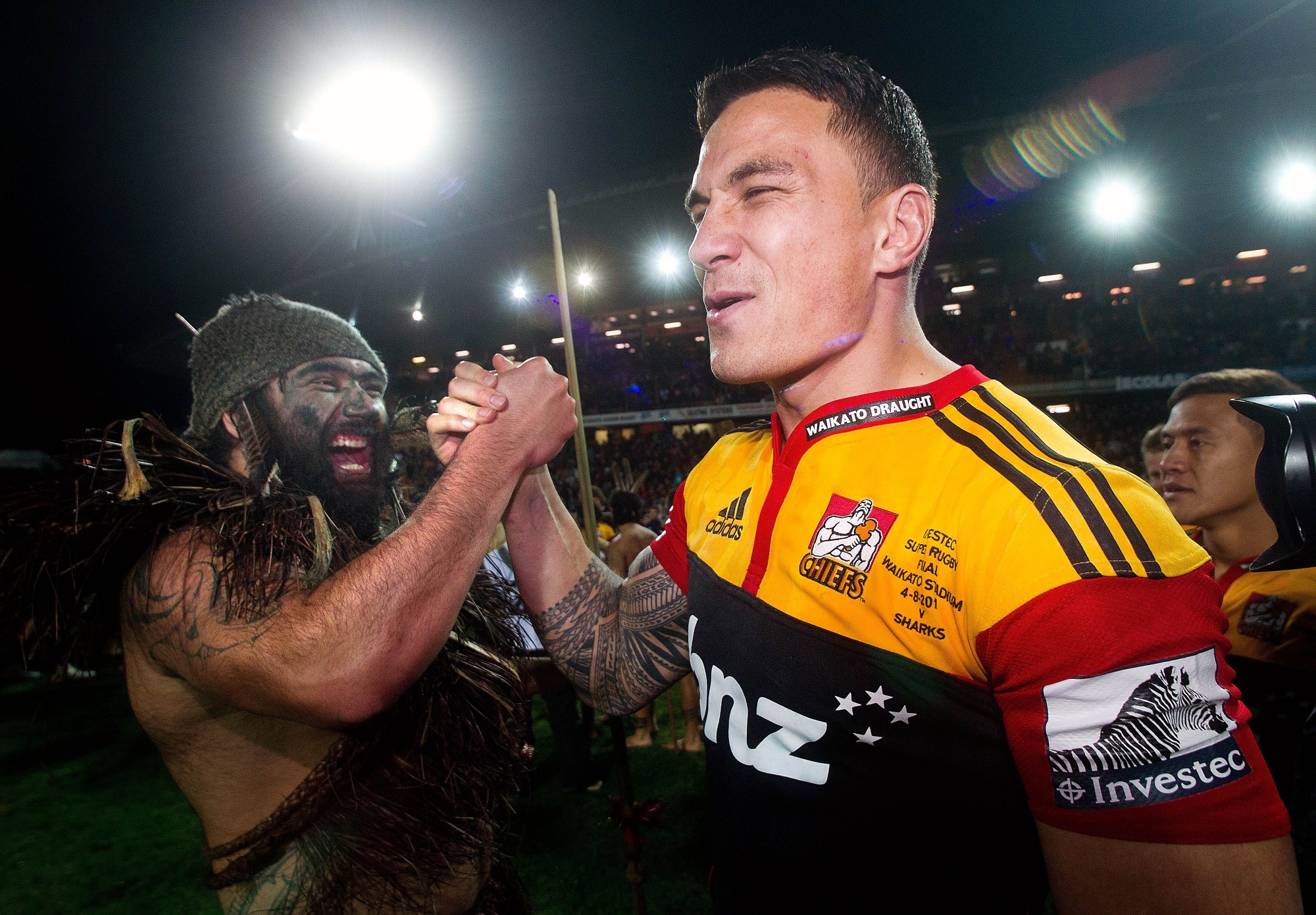 Sonny Bill Williams' actions divide fans. Photo: AFP