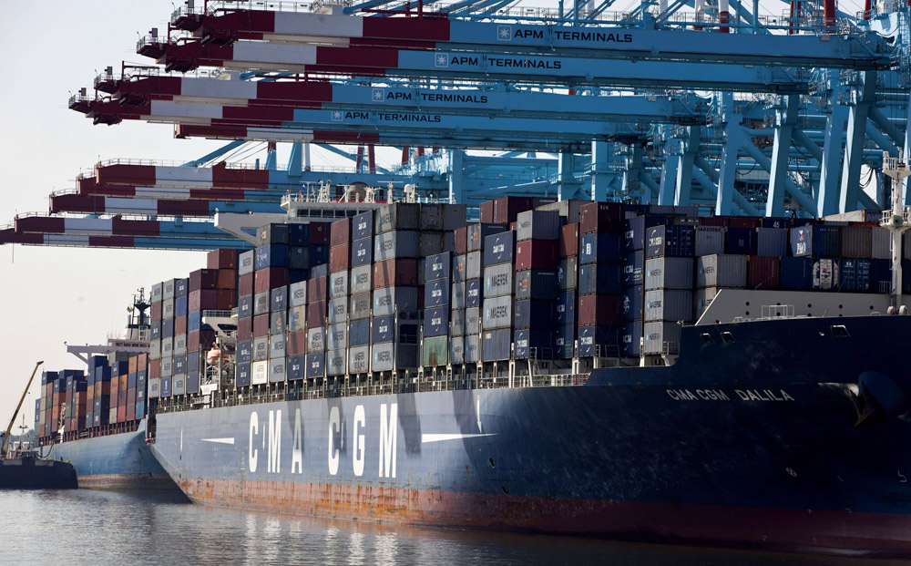 Container freight rates will remain under pressure with 1.9 million of additional 20-foot equivalent units to reach the market over the next 15 months. Photo: Bloomberg