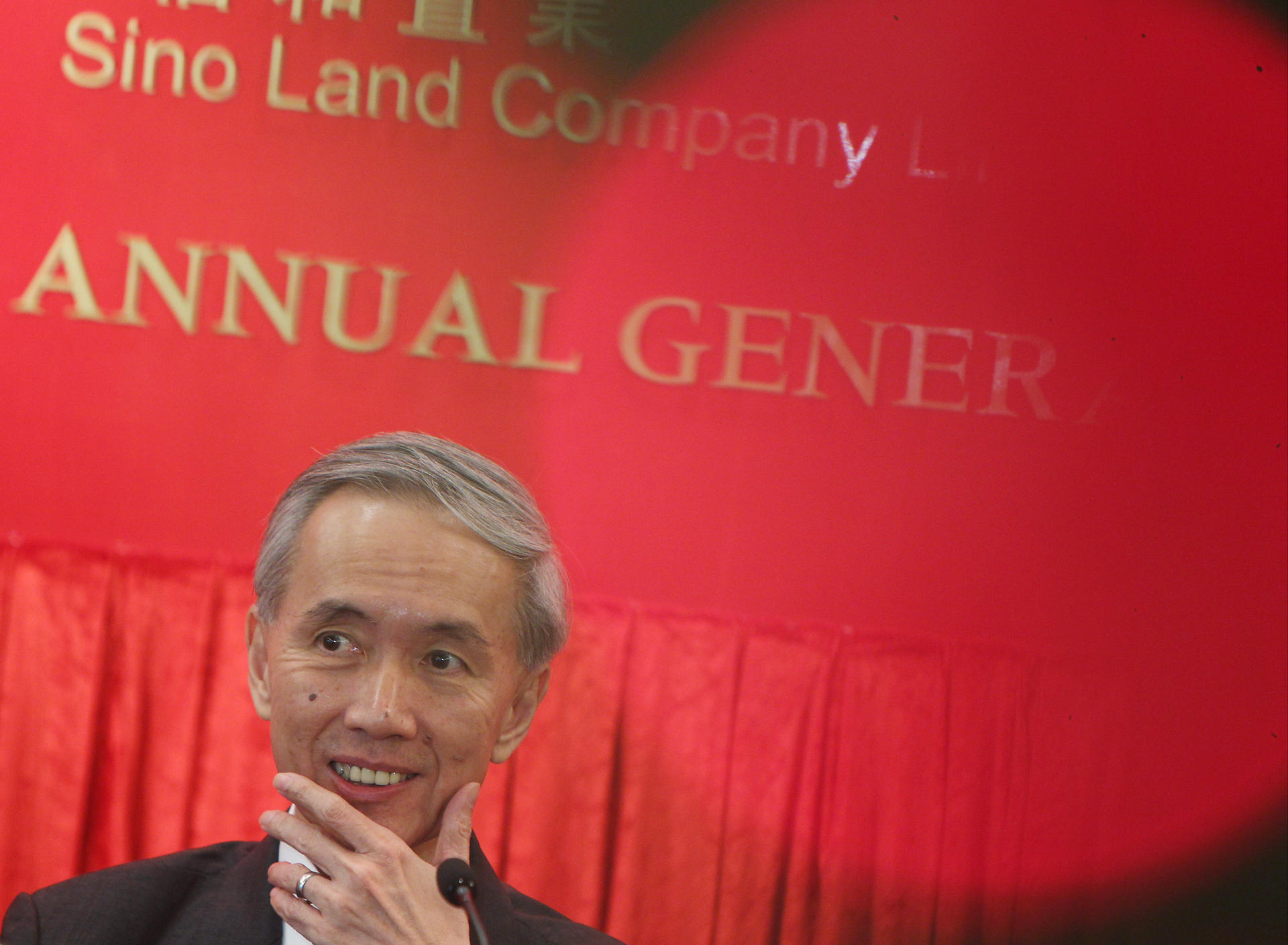Sino Land chief Robert Ng says three developments will be sold this financial year. Photo: Jonathan Wong