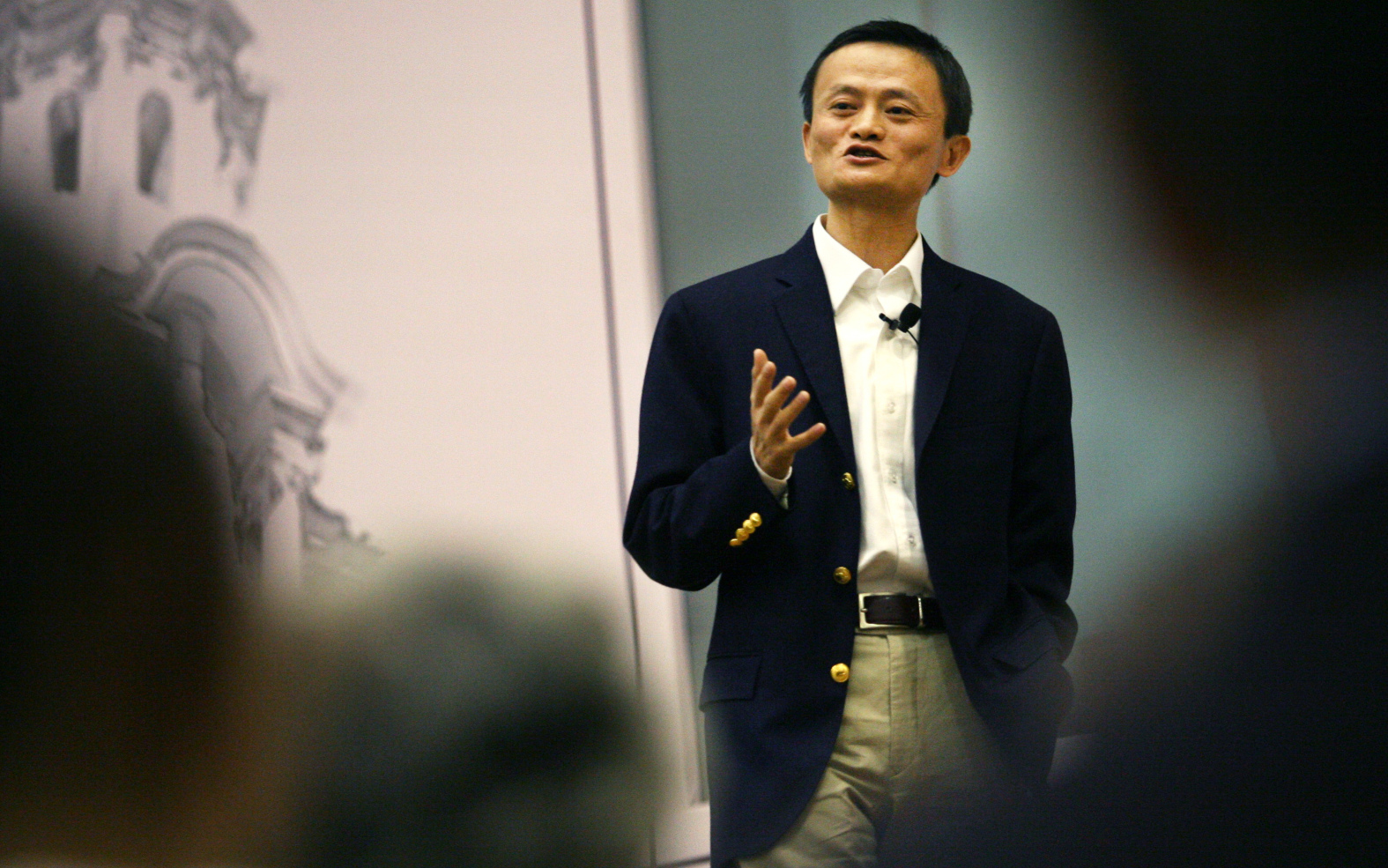 Jack Ma spoke at Hong Kong University in 2008. Photo: Felix Wong