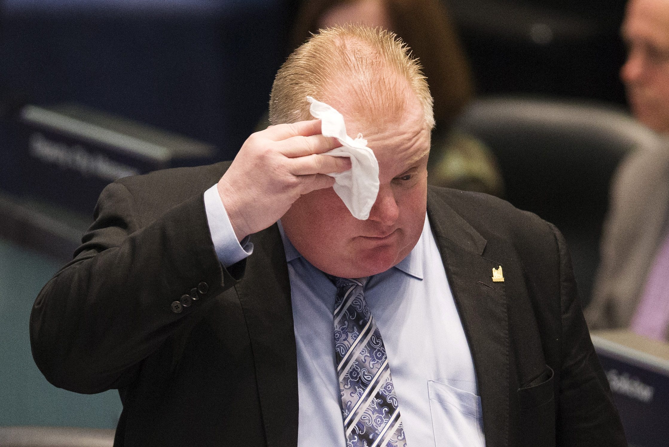 Mayor Rob Ford at City Hall in Toronto on Wednesday. Photo: Reuters
