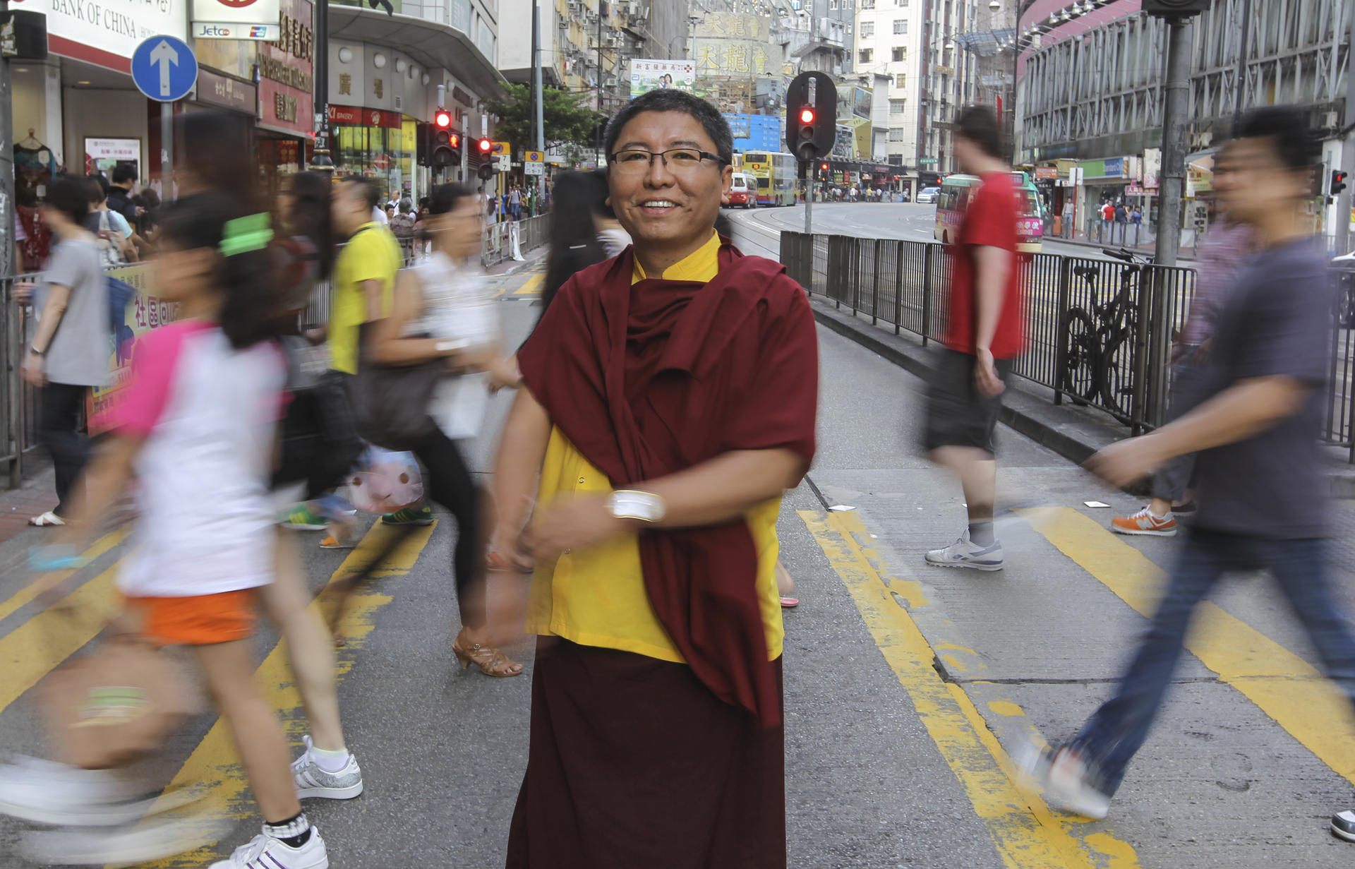 Tsoknyi Rinpoche says the meditation techniques he teaches fit easily into the rhythm of city life. Photo: Edward Wong  

 
