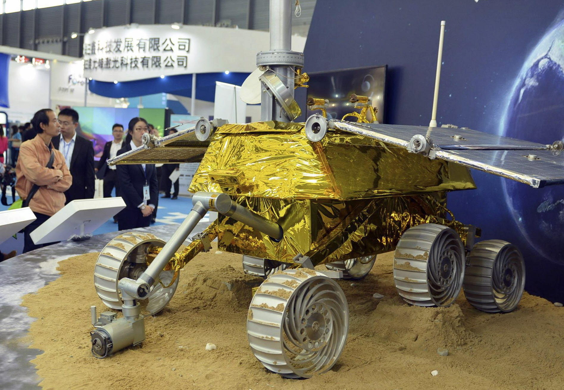 A lunar rover was at the China International Industry Fair in Shanghai last month. Photo: Reuters