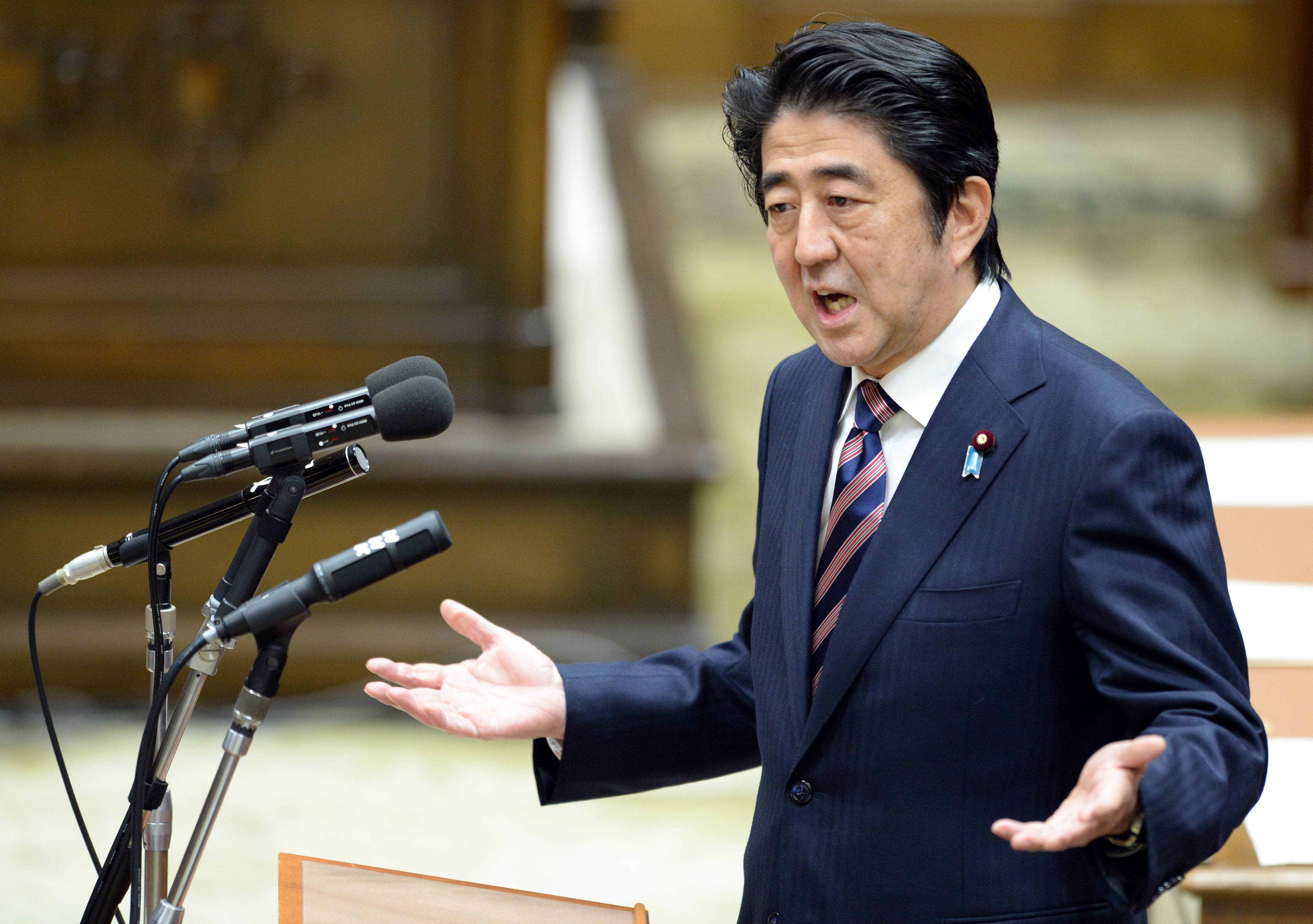 Japanese Prime Minister Shinzo Abe is seen as hawkish on defence issues. Photo: AFP