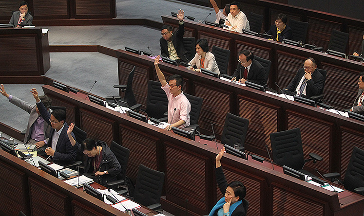 The majority in Legco have rarely missed a chance to miss a chance. Photo: K. Y. Cheng