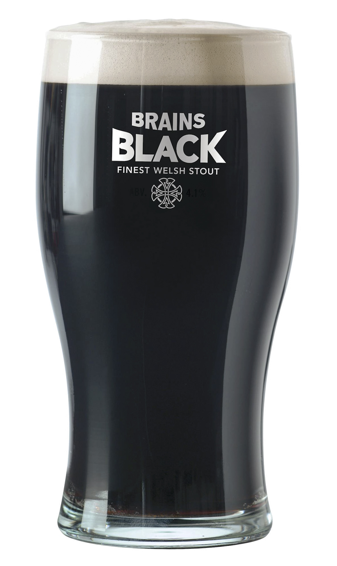 A pint of Brains Black, a new stout from Brains, regional brewery founded in 1882 in Cardiff, Wales. Photo: Handout