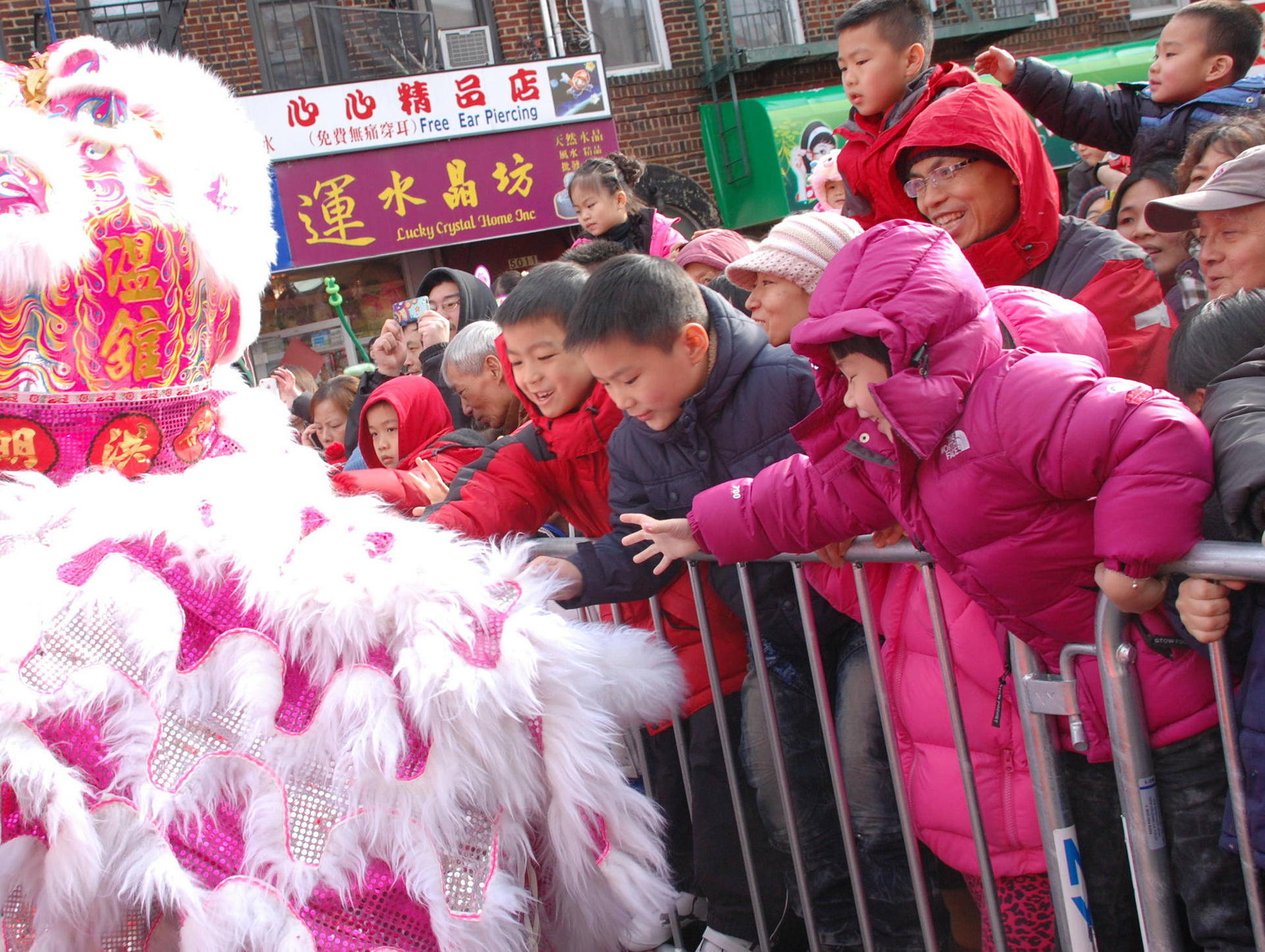 Lunar New Year celebrations in Brooklyn, New York, last year. Photo: Rong Xiaoqing
