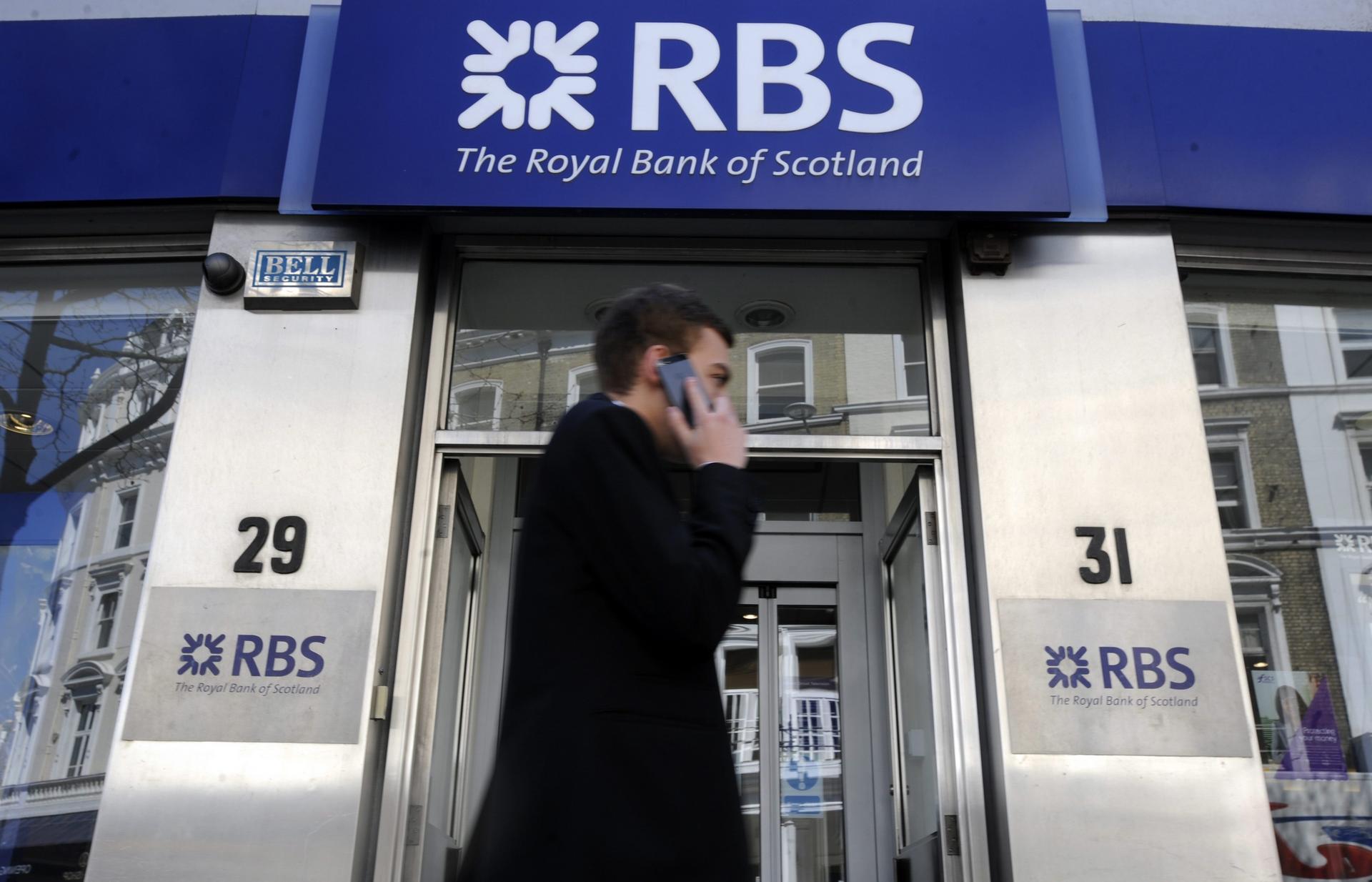 While waiving bonuses for eight top executives for 2013, RBS is seeking shareholders' permission to pay employees bonuses of up to twice their base salary. Photo: EPA