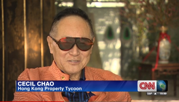 Property tycoon Cecil Chao is retracting his offer to marry off his lesbian daughter Photo: CNN