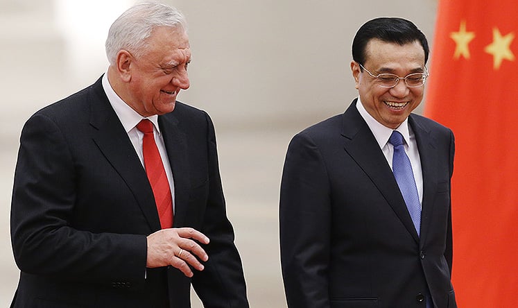 Chinese Premier Li Keqiang attends a welcoming ceremony in Beijing. Photo: Reuters