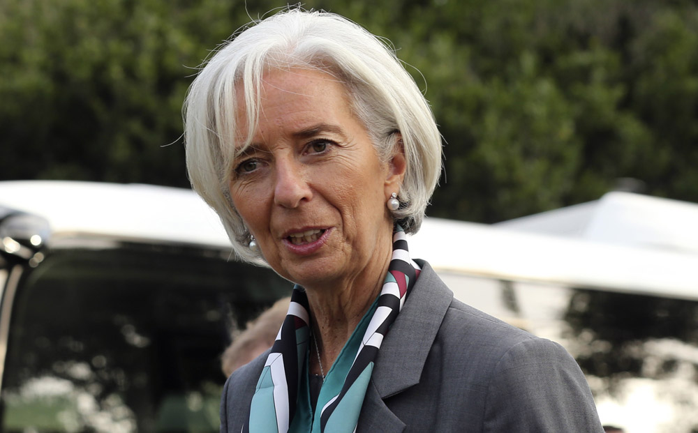 International Monetary Fund Managing Director Christine Lagarde. Photo: AP