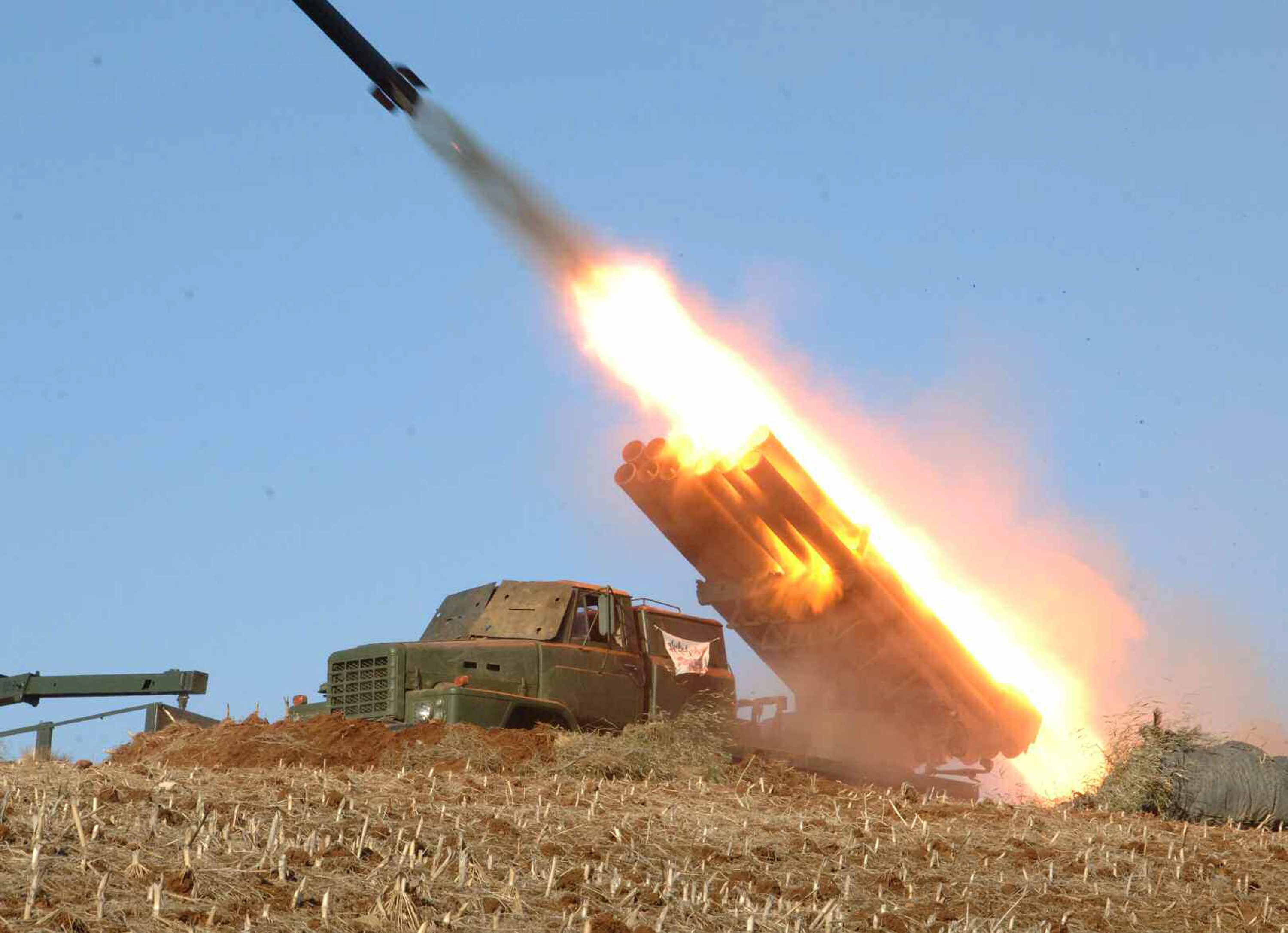 North Korean military's missile firing drill at an unknown location in this file picture. Photo: EPA