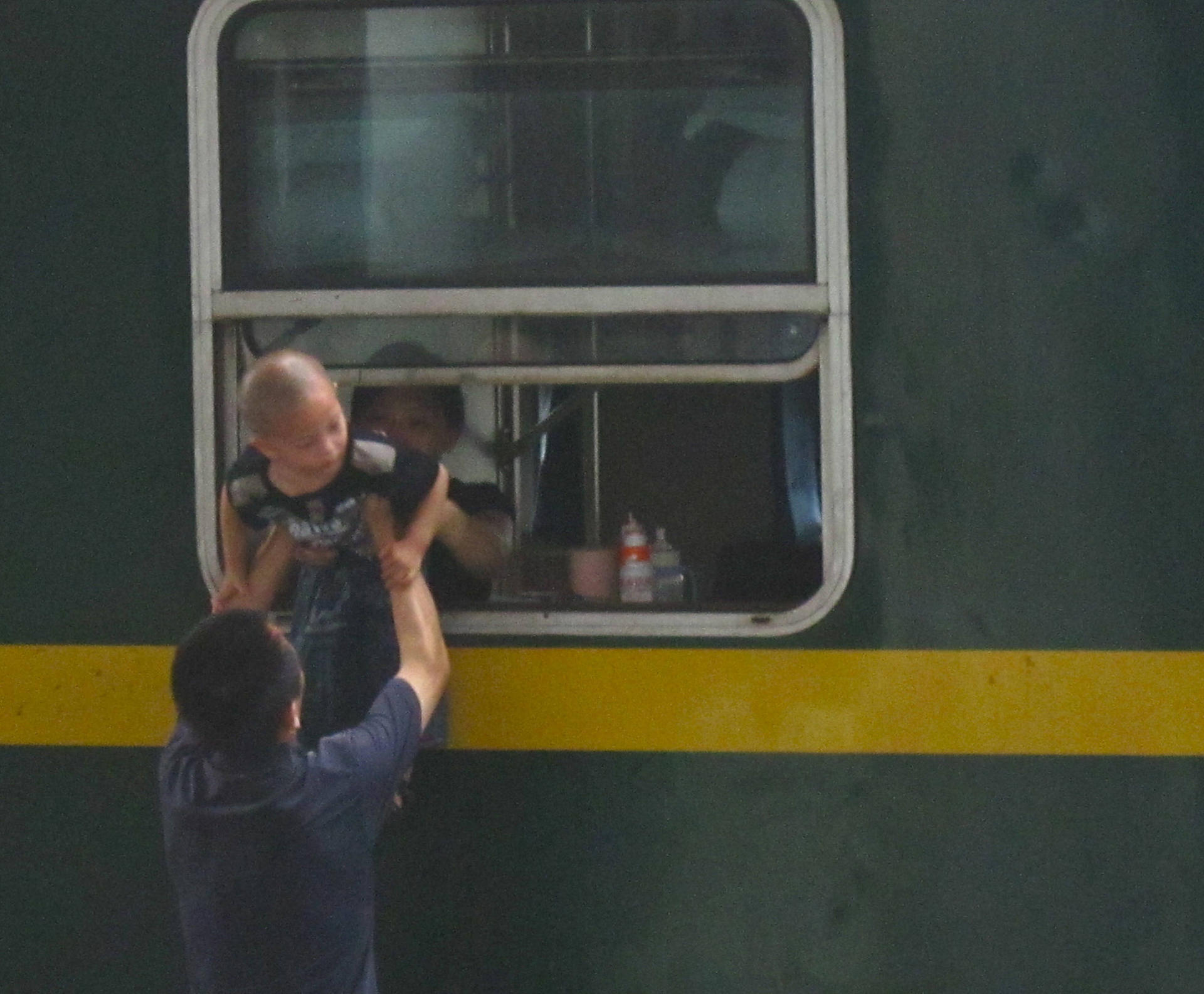 Fast track: travelling on China's overcrowded trains is no child's play. Photo: Cecilie Gamst Berg