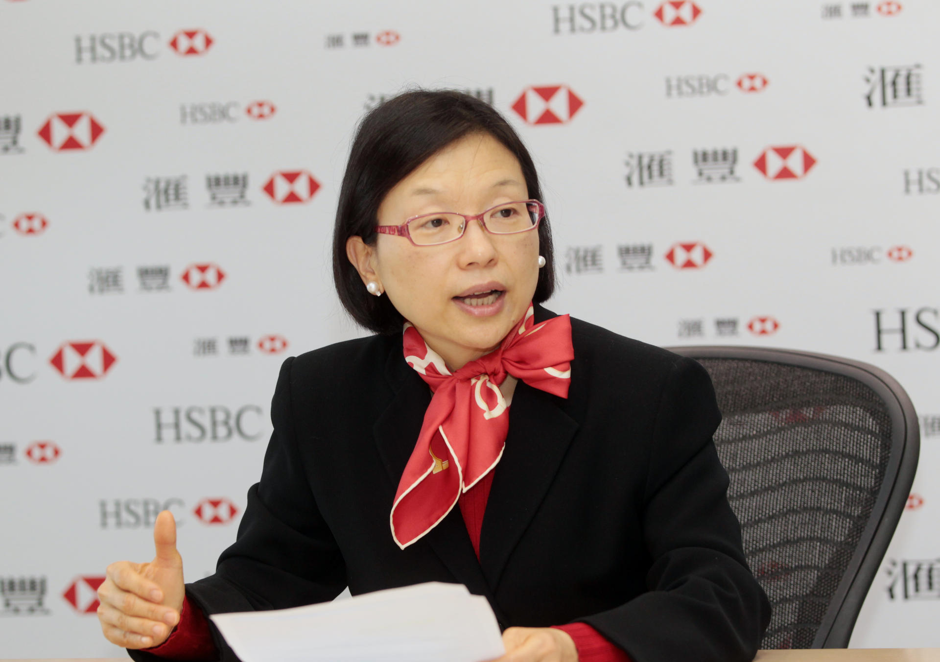 HSBC's Hong Kong chief executive Anita Fung wants the bank to maintain its double-digit growth rate in loans. Photo: Thomas Yau