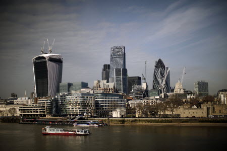 London City Views As Stock Decline