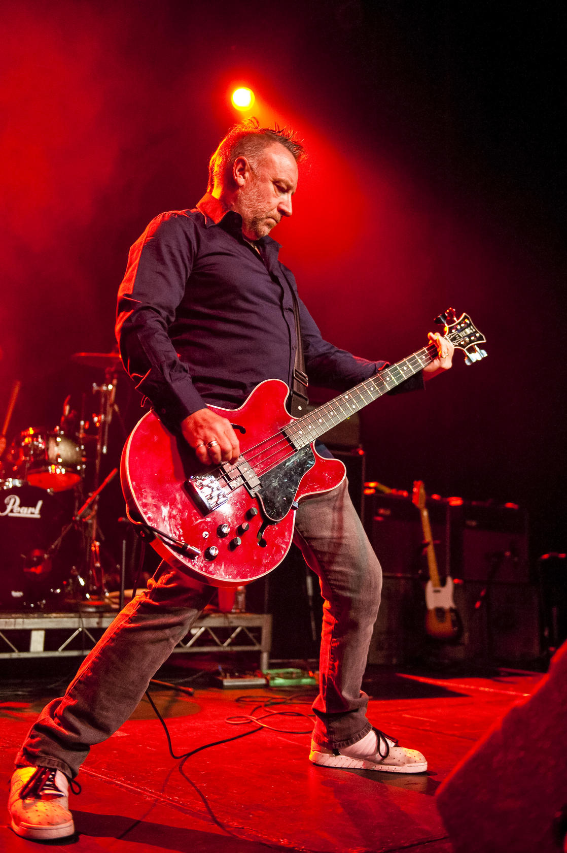 Peter Hook performs with The Light. Photo: Timothy Norris