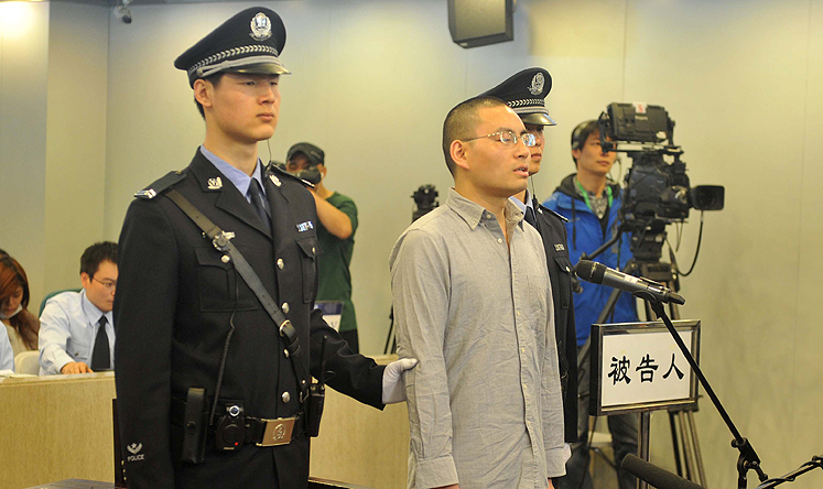 Qin Zhihui, known as 'Qinhuohuo' in cyberspace, was sentenced to three years in jail on Thursday for creating and spreading online rumours. Photo: Xinhua