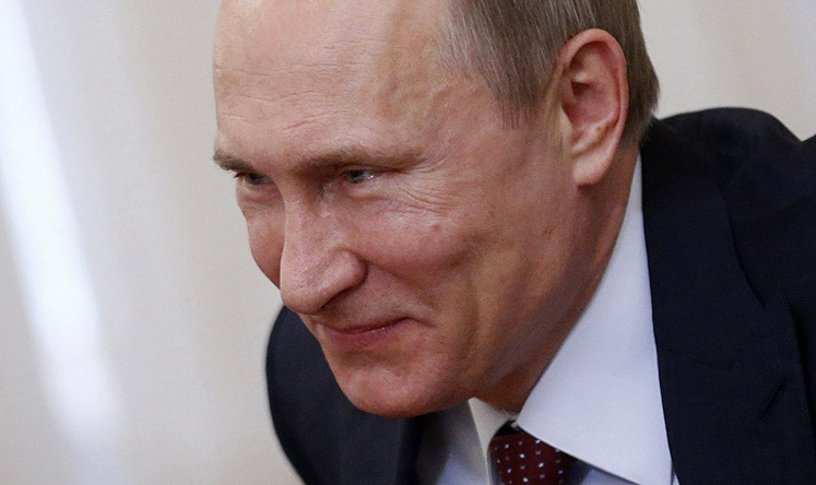 Russian President Vladimir Putin in Moscow on Friday. Photo: AP