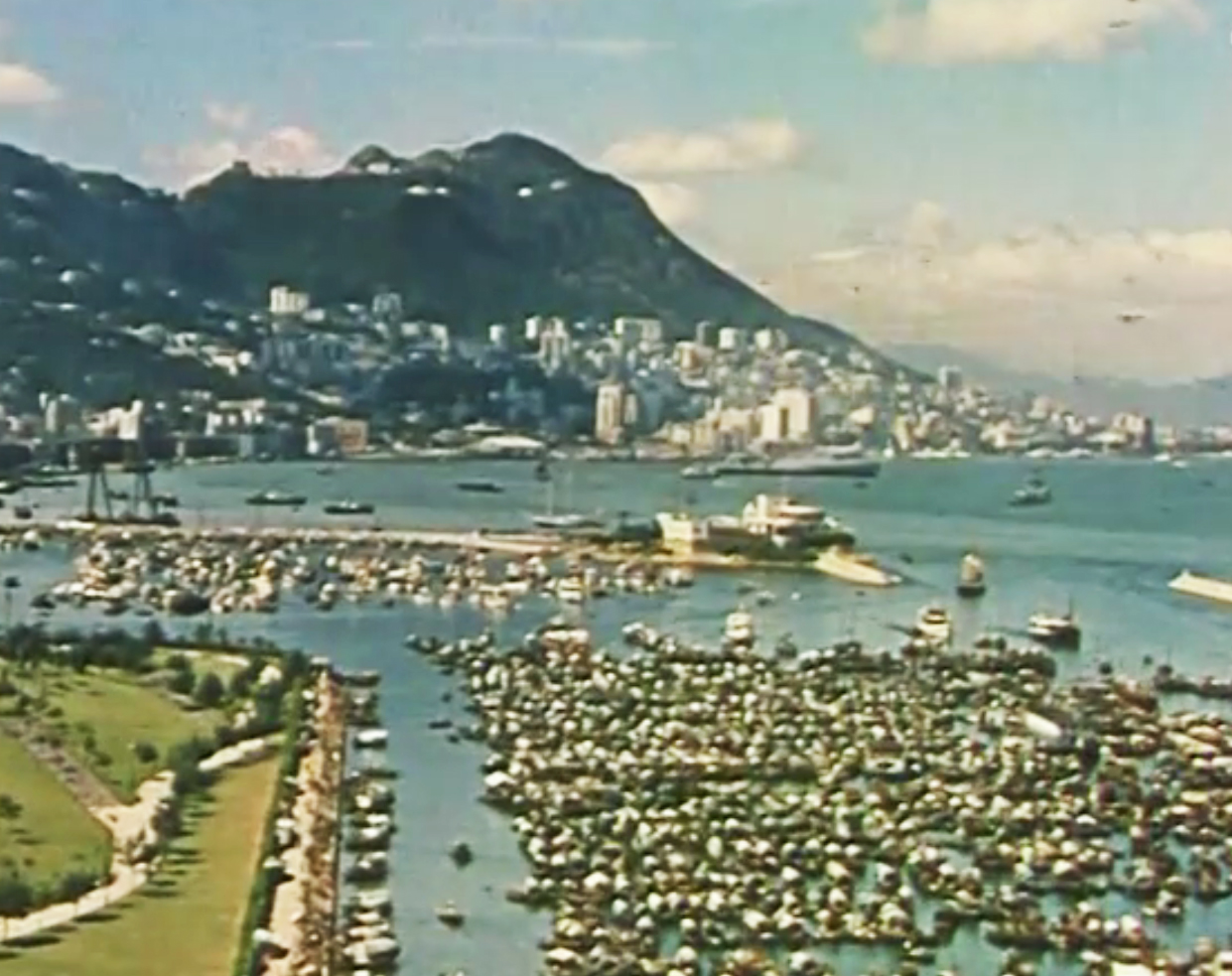A view of the Hong Kong Island in 1961.