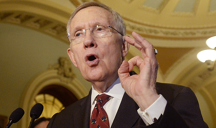 US Senate Majority Leader Democrat Harry Reid. Photo: EPA