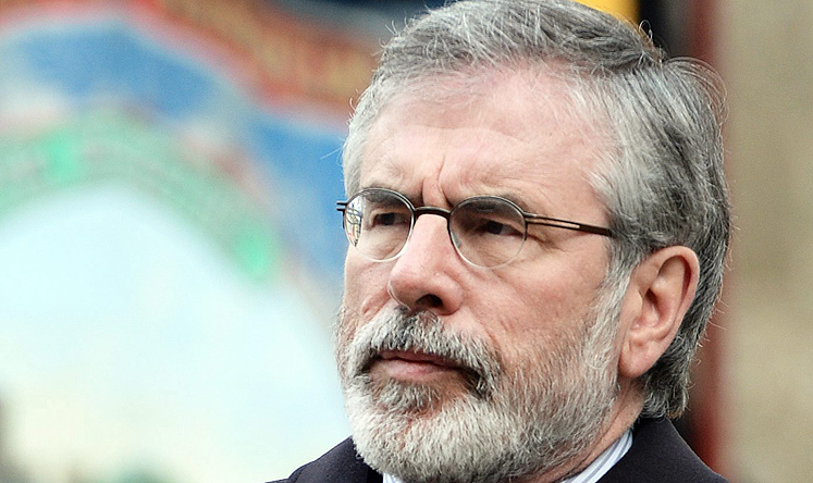 Ireland's Sinn Fein leader Gerry Adams. Photo: EPA