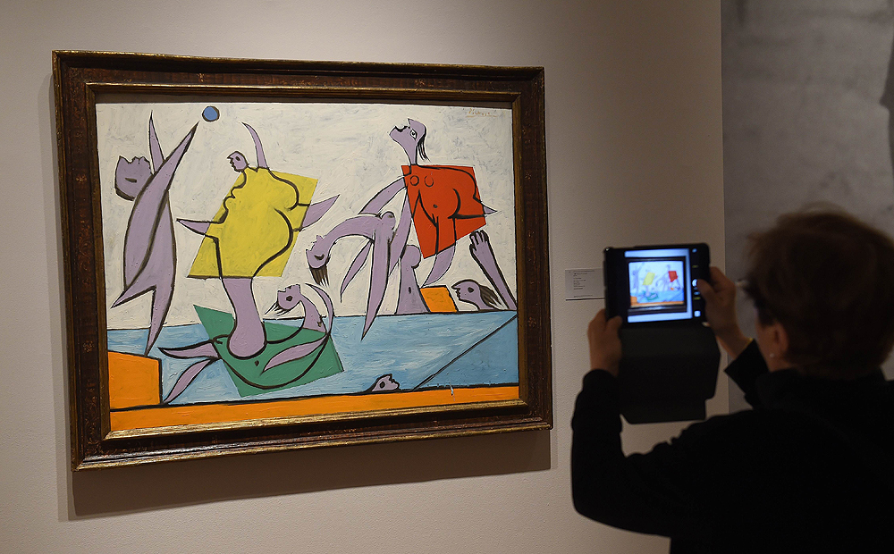 The Rescue by Pablo Picasso is on display at Sotheby's impressionist and modern art sale in New York. Photo: AFP