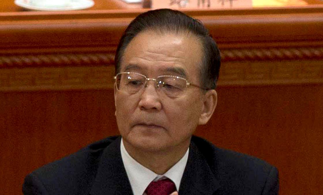 Wen Jiabao at the Great Hall of the People in 2013. Photo: AP