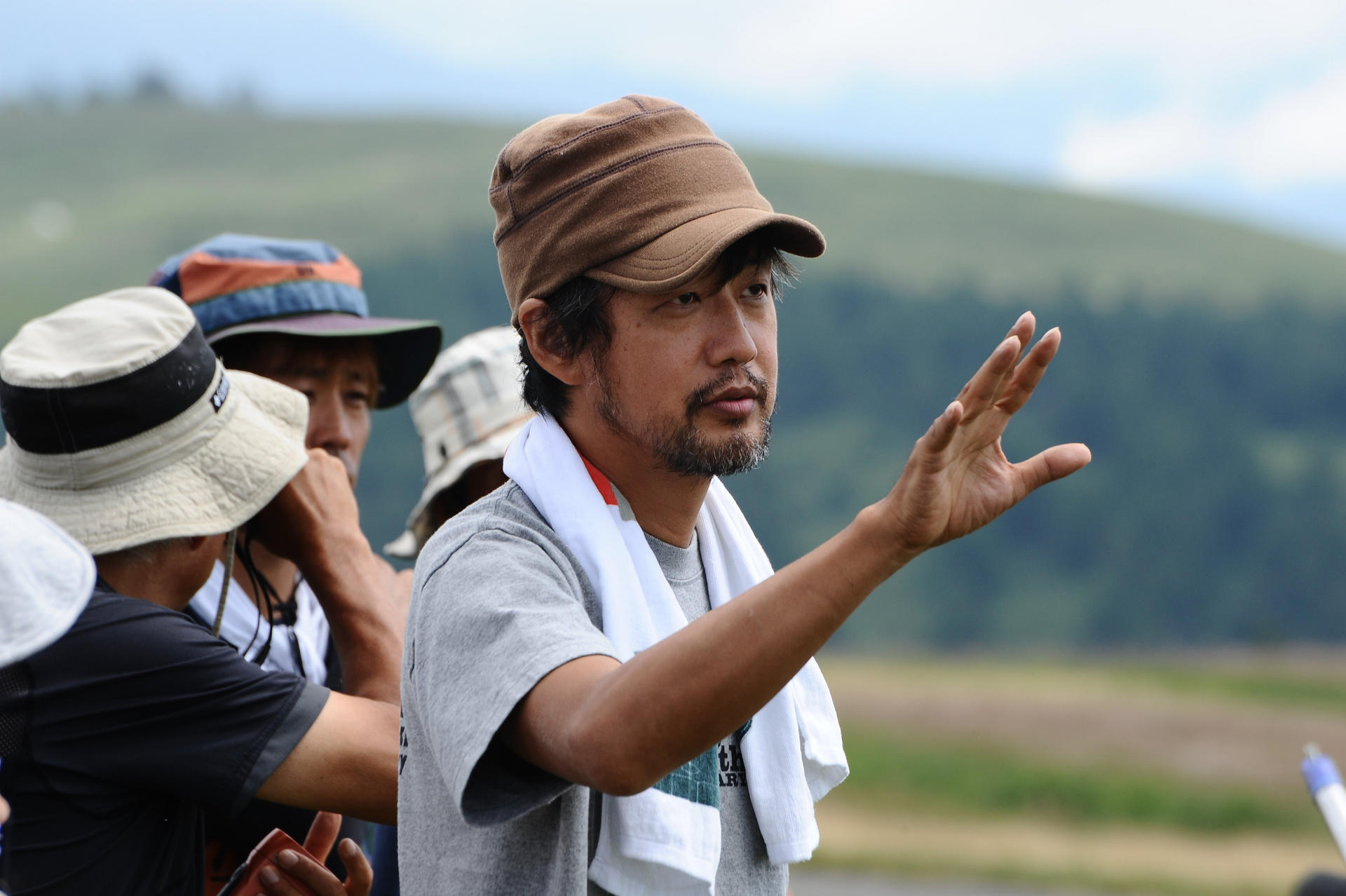 Takashi Yamazaki directing The Eternal Zero. 