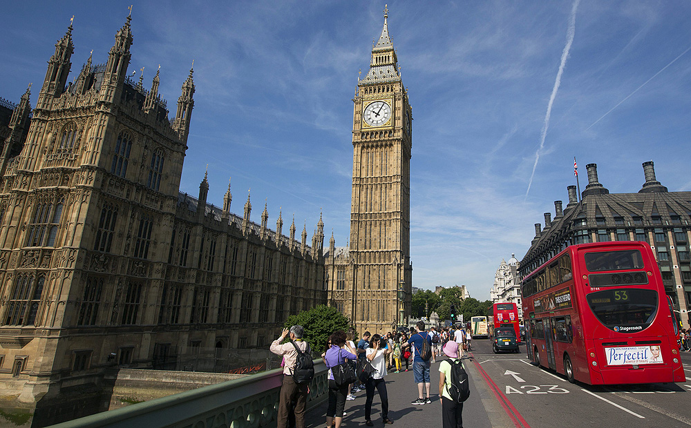 The British Houses of Parliament in London. Photo: AFP